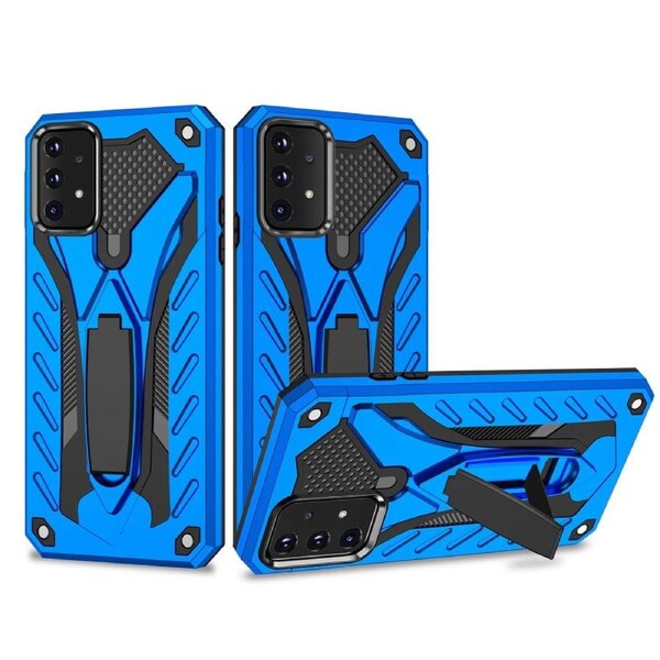 For Samsung Galaxy A52 5G/4G Case Armour Shockproof Tough Cover Kickstand Blue