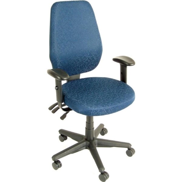 AURA CHAIR High Back Fabric Blue