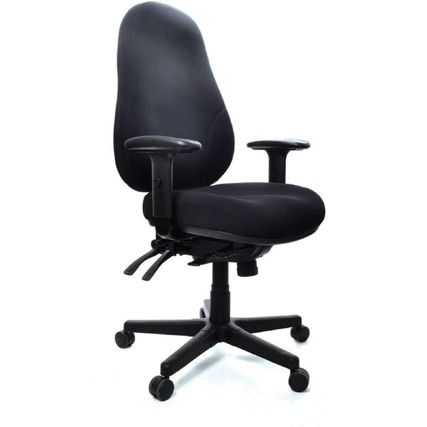 PERSONA CHAIR BLACK Fully Upholstered With Arms,