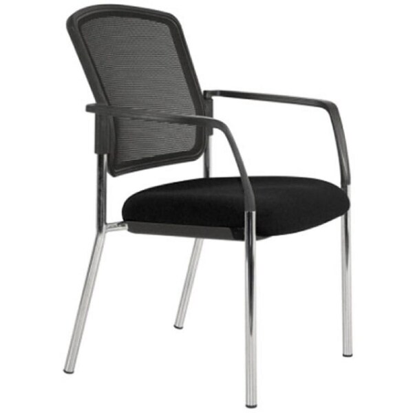 LINDIS CHAIR MESH BACK 4 LEGS With Arms Polished
