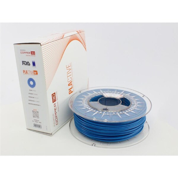 PLA Filament Copper 3D PLActive - Innovative Antibacterial 1.75mm 250gram Sky Blue Color 3D Printer Filament