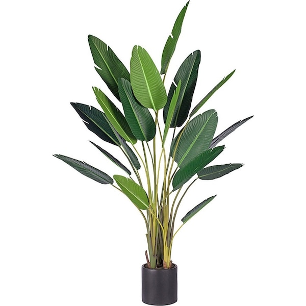SOGA 245cm Fake Birds of Paradise Tree – Artificial Tropical Plant for Home & Office