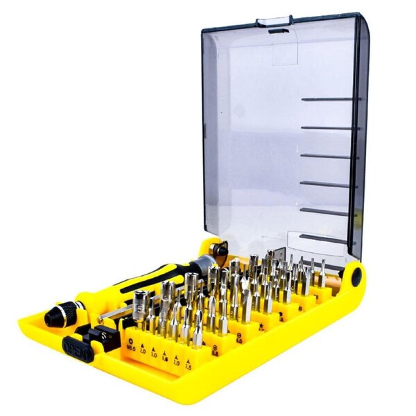 45 in 1 Precision Screwdriver Repair Tool with Tweezers & Extension Shaft Chromium-vanadium steel Cell Phone PC iPad Watch