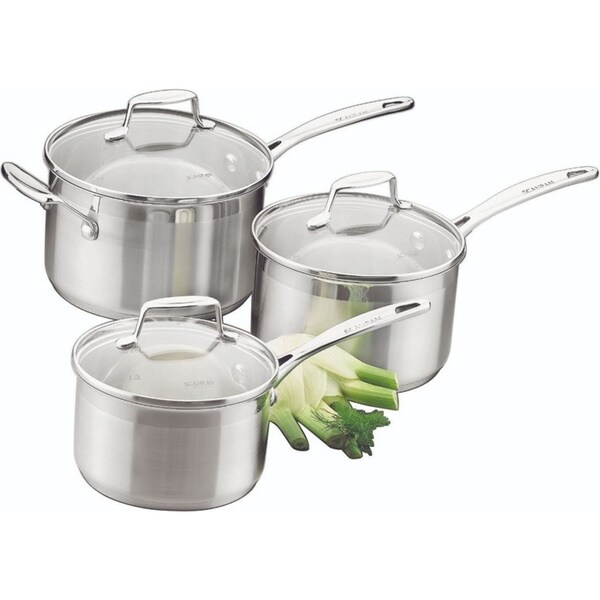 Scanpan 22033 Impact 3 piece Saucepan Set