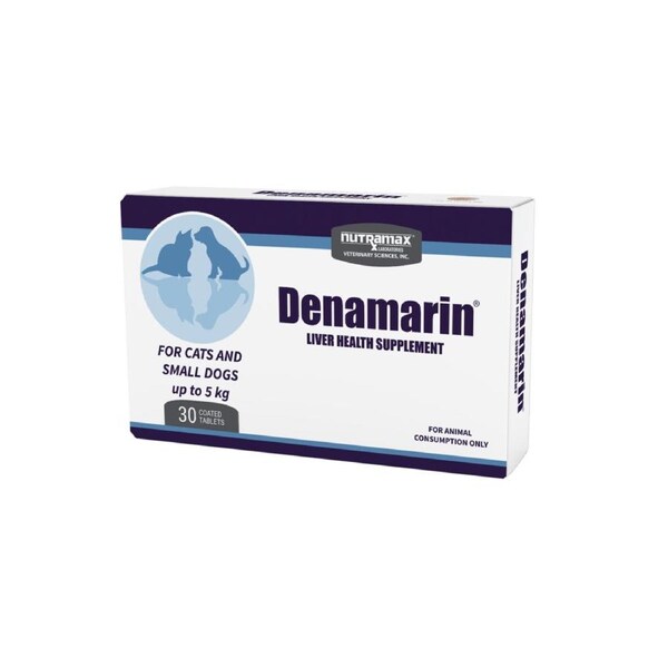 Paw Denamarin Small Cats & Dogs Liver Detoxification Aid 90mg 30 Pack