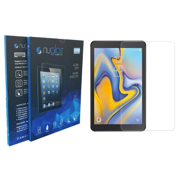 Nuglas Screen Protector Tempered Glass Protection Samsung Tab A8.0 2018 Crystal Clear