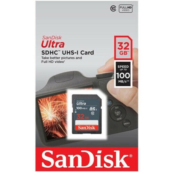 SanDisk 32GB SDHC Ultra Class 10 SD Card