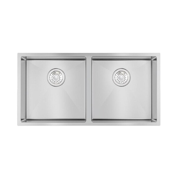 ACA 304 Stainless Steel Handmade Kitchen Laundry Sink Double Bowls Basin