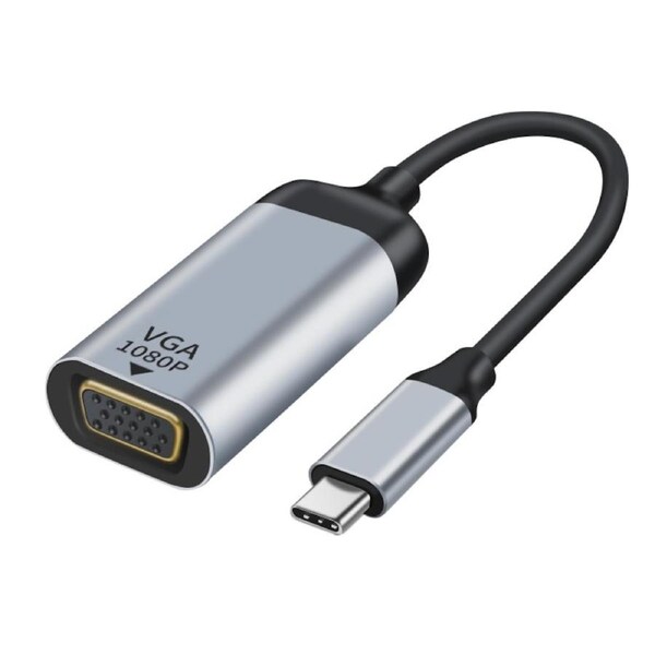 Astrotek 15cm USB-C to VGA Male to Female Adapter Converter Cable 1080P@60Hz [AT-USBCVGA-MF15]