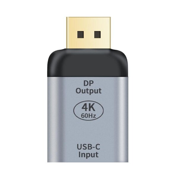 Astrotek USB-C to DP DisplayPort Female to Male Adapter support 4K@60Hz Aluminum [AT-DPUSBC-MF]