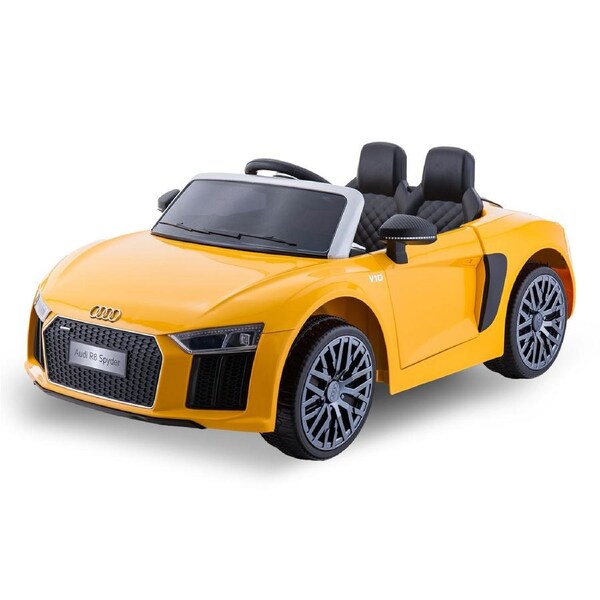 Kahuna Audi R8 Spyder Licensed Kids Ride On Electric Car with Remote Control - Yellow