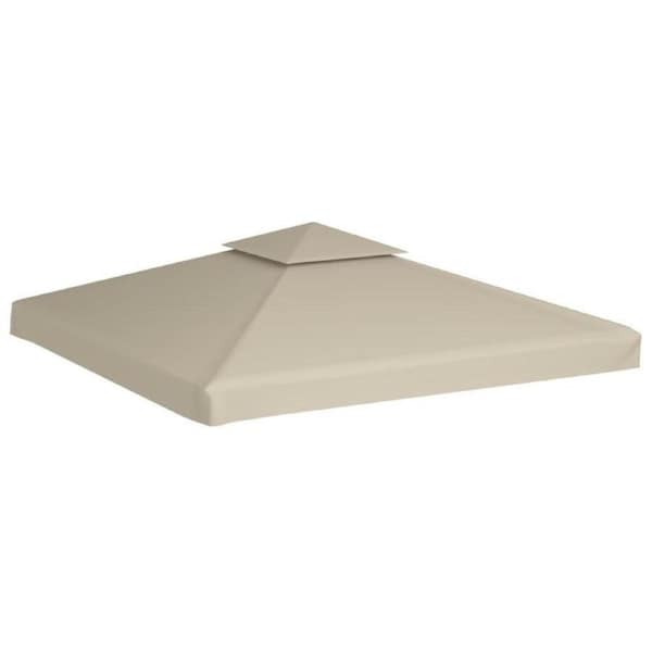 Water-proof Gazebo Cover Canopy Replacement 310 g / m² Beige 3 x 3 m