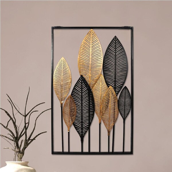 Traderight Large Metal Wall Art Leaf Tree Of Life Hanging Home Decor Sculpture Garden