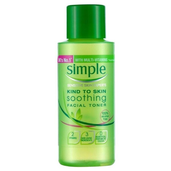 Simple 50ml Kind to Sensitive Skin Soothing Facial Toner 100% Alcohol Free