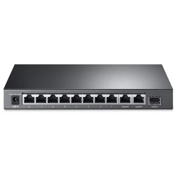 TP-Link TL-SL1311MP 8-Port 10/100Mbps + 3-Port Gigabit Desktop Switch with 8-Port PoE+