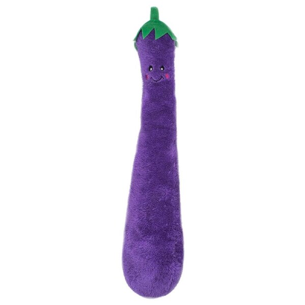 Zippy Paws Plush Squeaky Jigglerz Dog Toy - Eggplant
