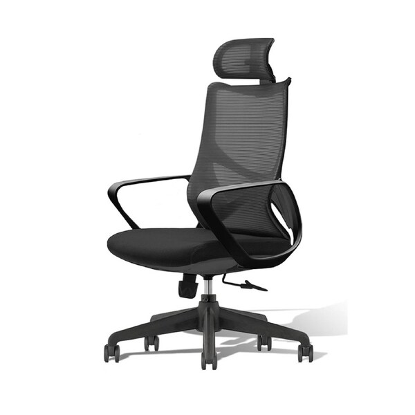 MIUZ COSMO Ergonomic Office Chair With Headrest Adjustable Computer Chair Breathable Mesh Black