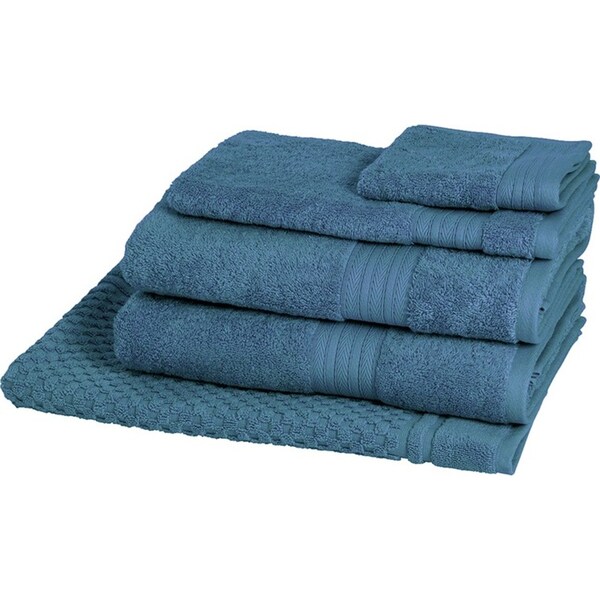 5pc Sheraton Luxury Egyptian Cotton Towel Pack Bath/Hand/Mat/ Face Washer Coast