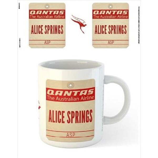 Qantas - Alice Springs Destination Tag-Mug