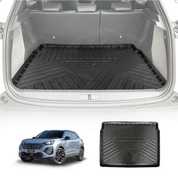 Boot Liner for Peugeot 2008 2020-Onwards All Weather Heavy Duty Cargo Trunk Mat Luggage Tray