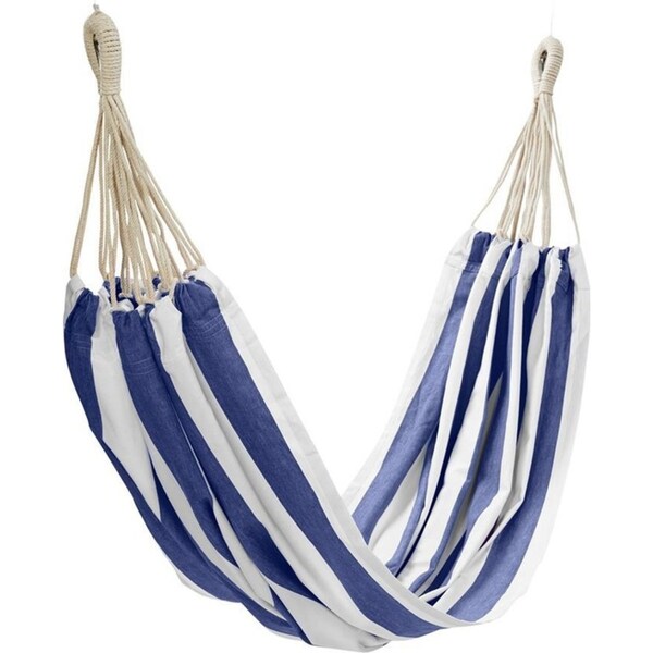 J.Elliot Outdoor 205cm Stripe/Striped Hanging Hammock Outdoor/Garden/Patio BL