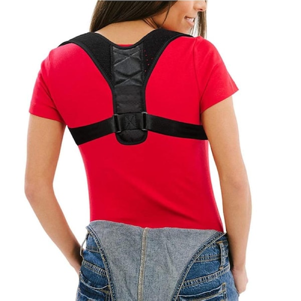 Posture Corrector For Men And Women - Adjustable Upper Back Brace For Clavicle To Support Neck, Back and Shoulder (Universal Fit)