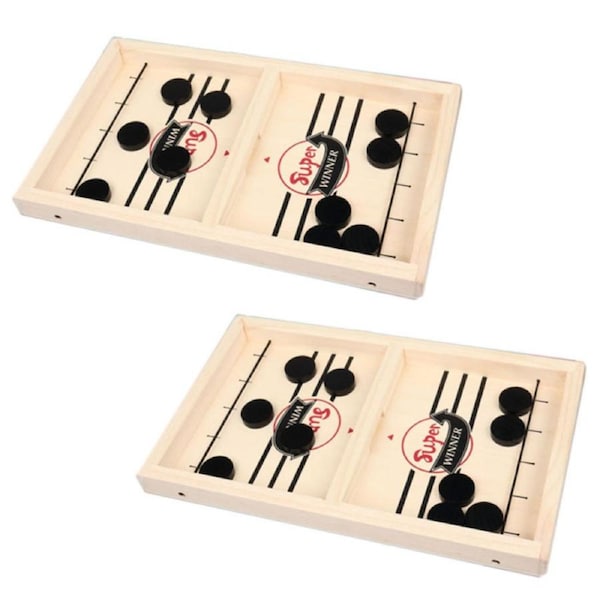 Fast Sling Puck Game Paced,Tinfence Table Desktop Battle- 2 pack
