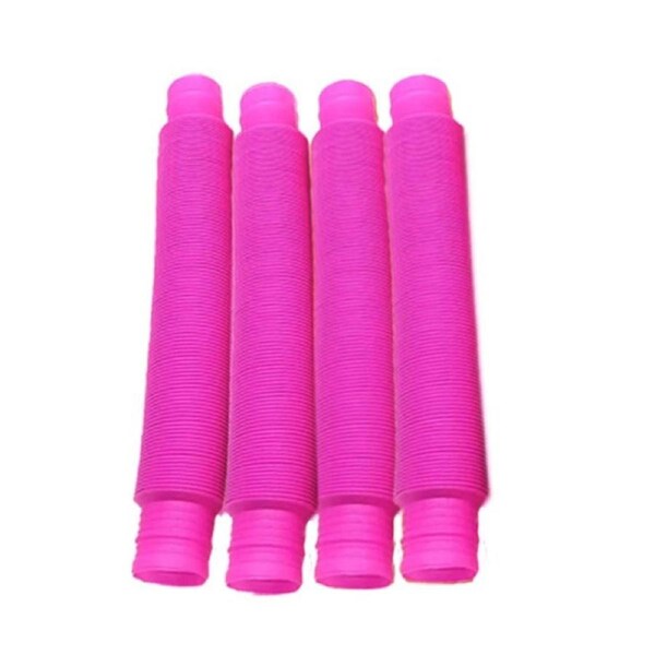 Set of 4 Pop Up Sensory Tubes - Pink