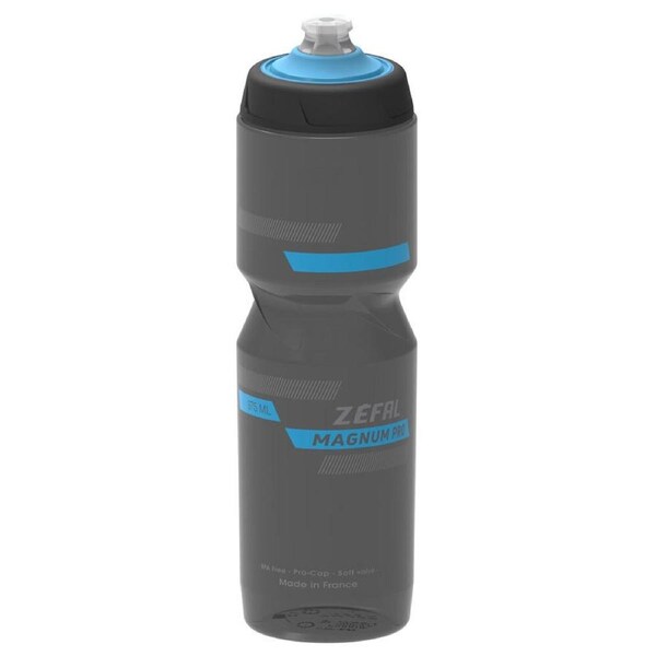Zefal Magnum Pro 975ml Water Bottle Cycling Sports Drink Container Smoked Black