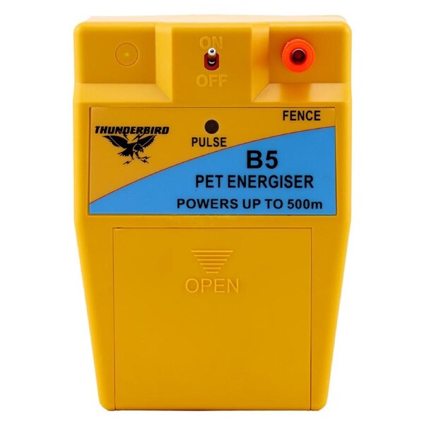 Thunderbird 500m Pet Electric Fence Energiser - B-5