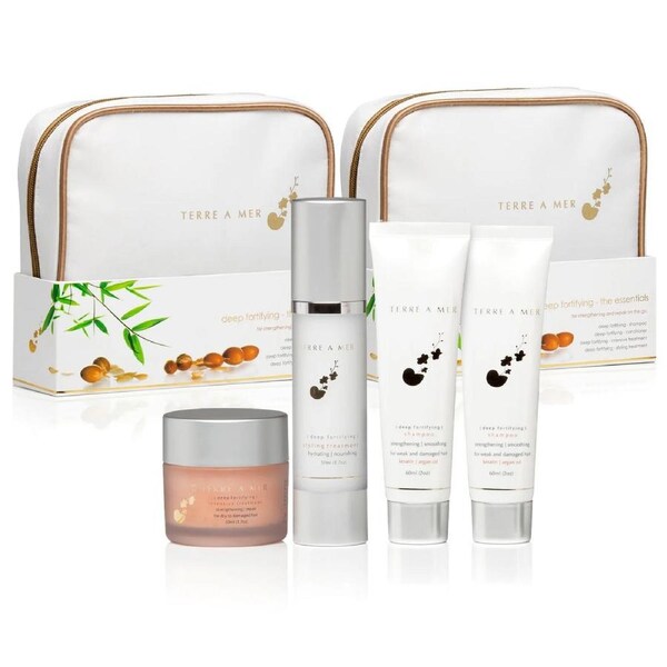 2x TERRE A MER Deep Fortifying Keratin Hair Aftercare Home Pack (Travel Pack)