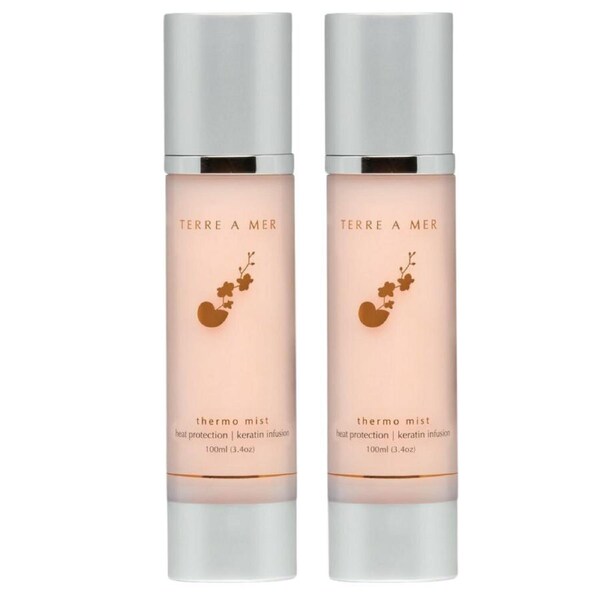 2x TERRE A MER Keratin Treatment Thermo Mist Hair Spray Heat Protection Styling
