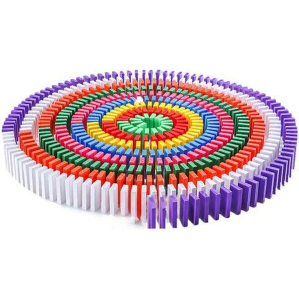 Fonderland 240pcs Wooden Domino Block Tiles Tumbling Dominoes Knock Down Toys AU