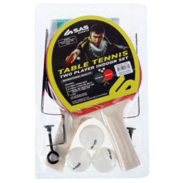 Instant Table Tennis Kit Ping Pong Set Metal Net Rack + 2 Bats + 3 Balls