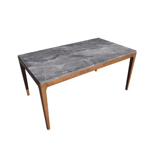 Elaine Dining Table Stylish and Functional Table for Dining Room Grey and Walnut