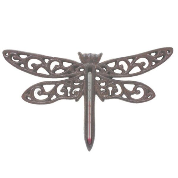 Mr Gecko Thermometer DragonFly Hand Made Cast Iron