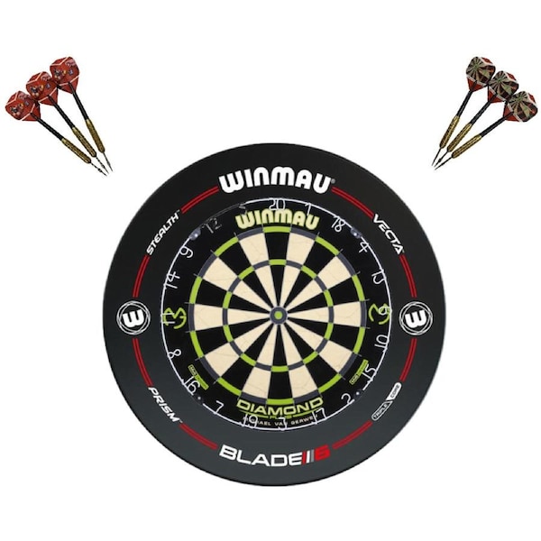 Winmau MvG Dart Board Michael Van Gerwen + Pro-Line Dartboard Surround