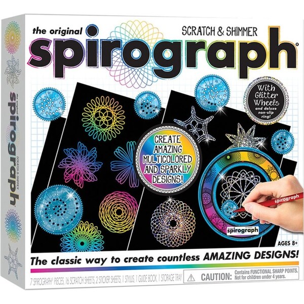 Spirograph Scratch & Shimmer Craft Activity Kit 8y+ Kids/Child Art Drawing Toy