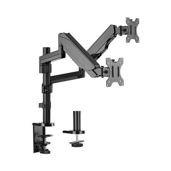 Brateck 105cm Dual 17"-32" Monitor Mount Bracket Full Extension Gas Spring Arm