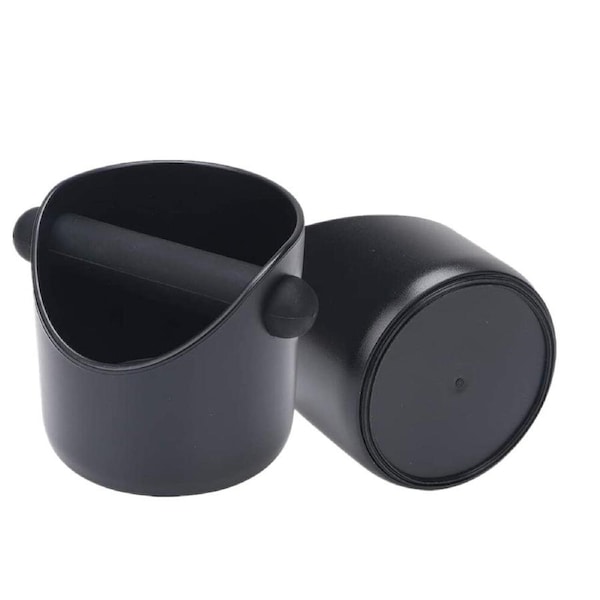 Coffee Knock Box Black Coffee Grinds Waste Container Espresso Tamper Barista Bin Tube