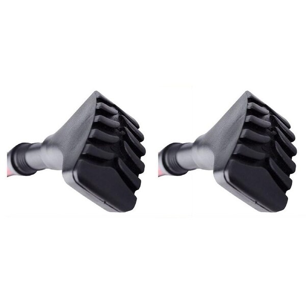 2x Osa Brands Foot Replacement Rubber Cap/Tip for Walking/Trekking Pole Black