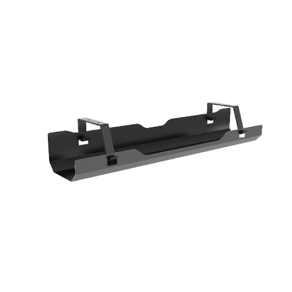 Brateck 60cm Black Under-Desk Extension Cable/Cord/Power Socket Management Tray