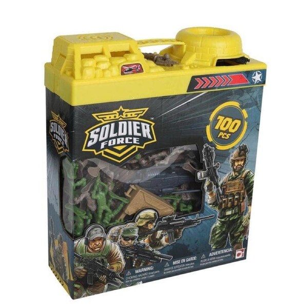 Soldier Force Bucket Of Soldiers Playset 100 Pieces