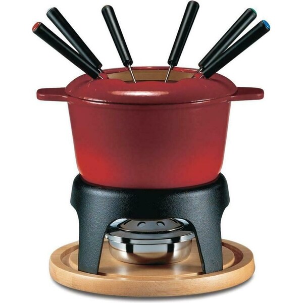 Swissmar Sierra 11pc Fondue Set 11 Piece - Cherry Red