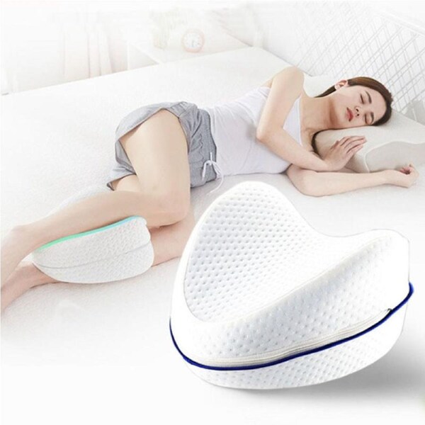Orthopedic Knee Pillow and Leg Pillow for Sleeping - 100% Memory Foam Leg Pillows for Back Pain, Sleeping Pain, Hip Pain Relief - Knee Pillow for Side Sleepers