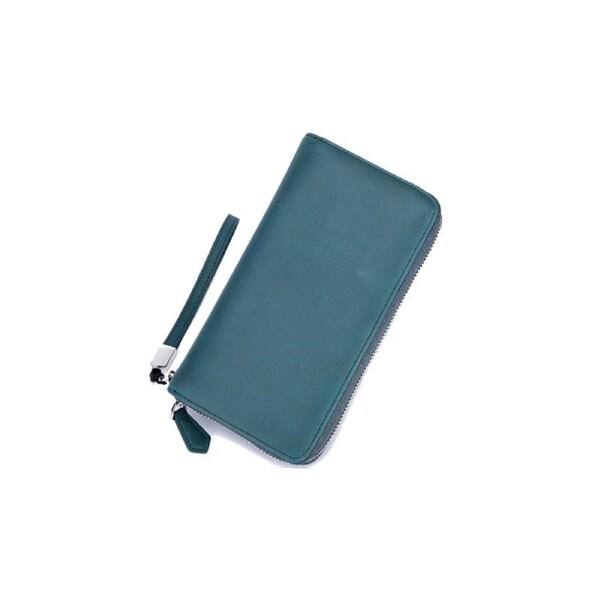 Ladies Genuine Leather Wallets with Card Slots - Navy Blue