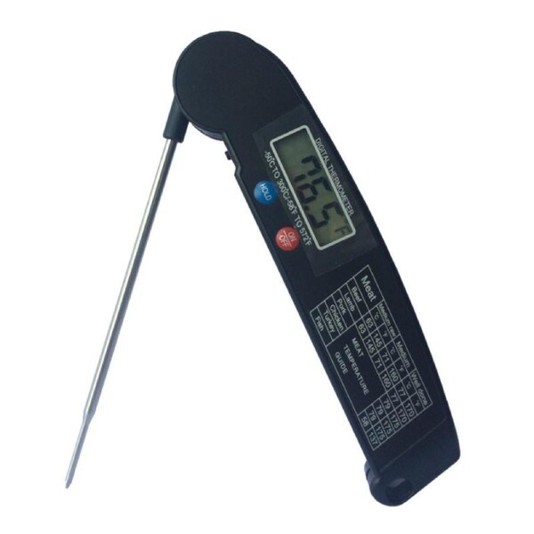 Digital Meat Thermometer for Cooking with Ambidextrous Backlit and Motion Sensing Kitchen Cooking Food Thermometer- Black