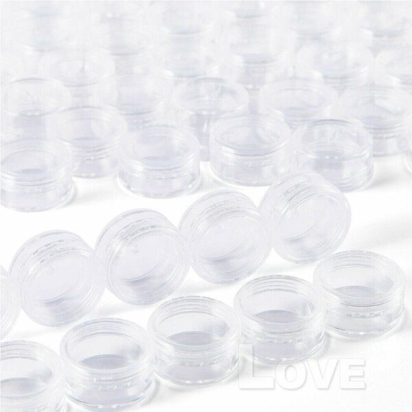 12Units Mini Sample Bottle Cosmetic Makeup Jar Pot Face Cream Lip Balm Container