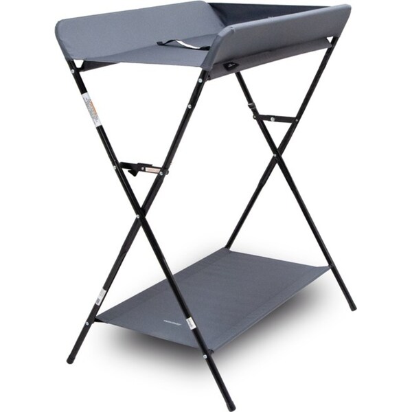 Valco Baby Pax 77cm Changing Table w/ Storage Shelf/Safety Strap 0m+ Smoke Grey