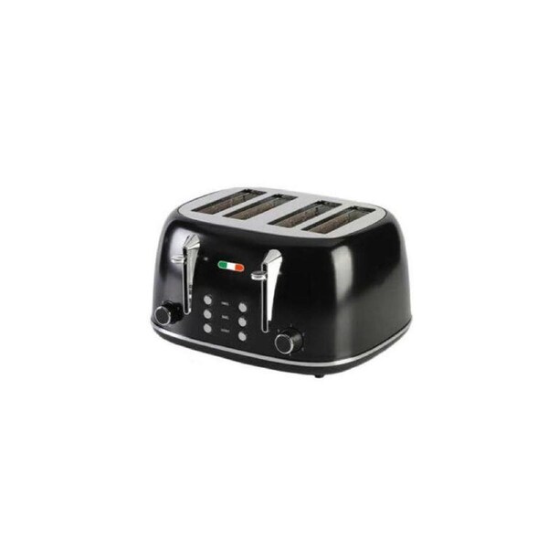 Vintage Electri 4 Slice Toaster Black Stainless Steel 1650W